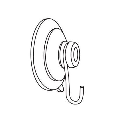 Premium 2-1/2" Dia. Suction Cup with Metal Hook - Image 2