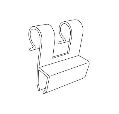 Adjustable Wire Flush Hanger Clip for Plastic K-Frames - Image 2