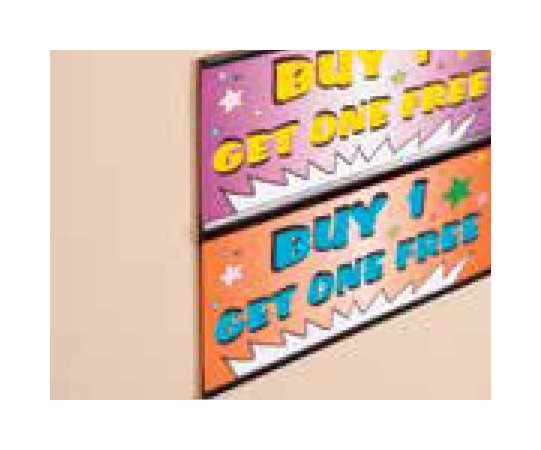 White PVC 'J' Channel Adhesive Sign Holder, 0.060" Grip, 48" - Image 3