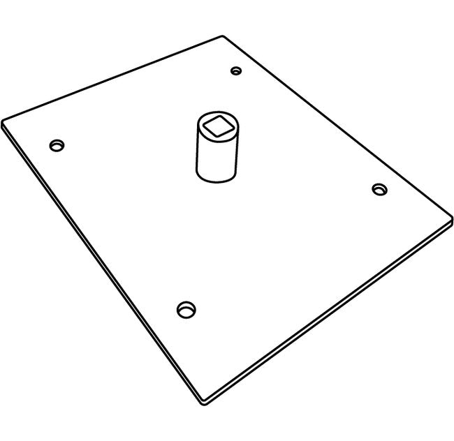 White Plastic Modular Sign Frame 4-1/2" x 5-1/2" - Image 2