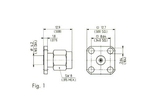 Precision Subminiature Panel Launchers (Male Connector) - Image 2