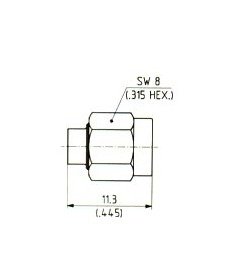 HUBER+SUHNER SMA Straight Cable Plugs (Male) - Image 2