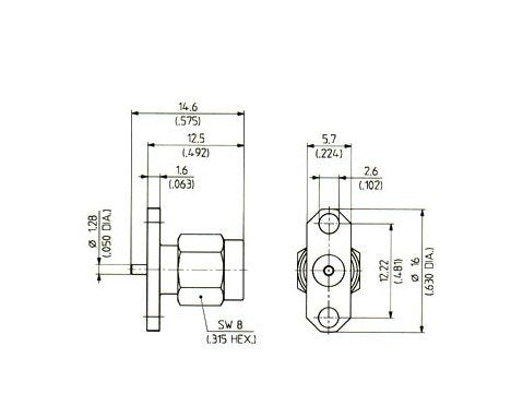 Male SMA Panel Launchers - Image 2