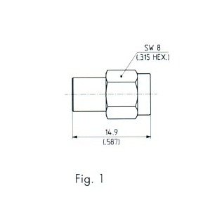 HUBER+SUHNER SMA 50 ohm Male Termination Plug - Image 2