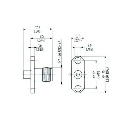 SMA Straight Panel Cable Plug (Female) - Image 2