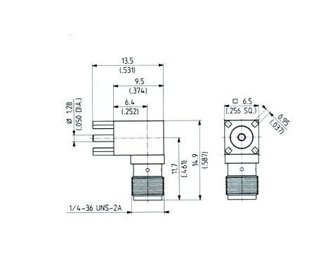 SMA Female Right Angle PCB Jacks - Image 2