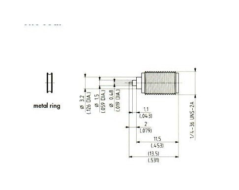 Hermetic Seal SMA Female Receptacle - Image 2