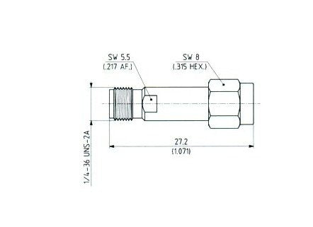 SMA Subminiature Straight Adaptors (M-F) - Image 2