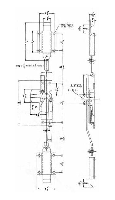 Heavy Duty Outside Padlocking Handle for 7011 Locks - Image 2