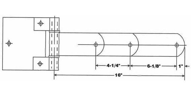 Heavy-Duty Laminated Steel Square Corner Hinges - Image 2