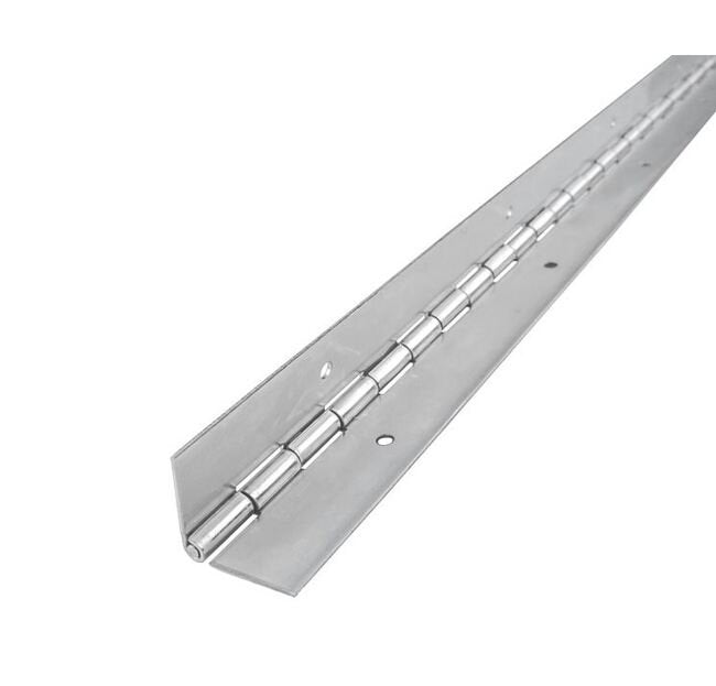 USA-Made Steel Continuous Hinges with Holes - Image 2
