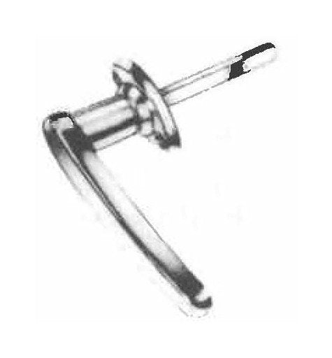 Chrome Plated Non-Locking L-Handle with 360º Rotation - Image 1