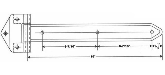 Heavy-Duty Embossed Steel Hinges - Image 2