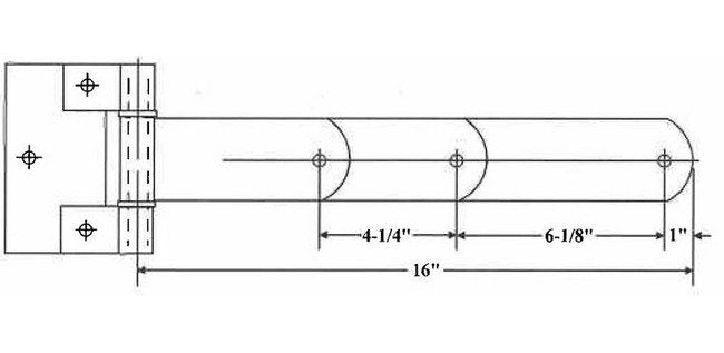 Heavy-Duty Zinc-Plated Steel Hinges - Image 2