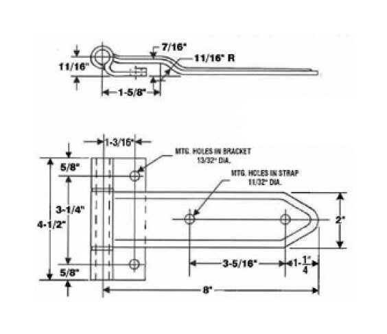Stainless Steel 270-Degree Swing Reverse Over The Seal Hinge - Image 2
