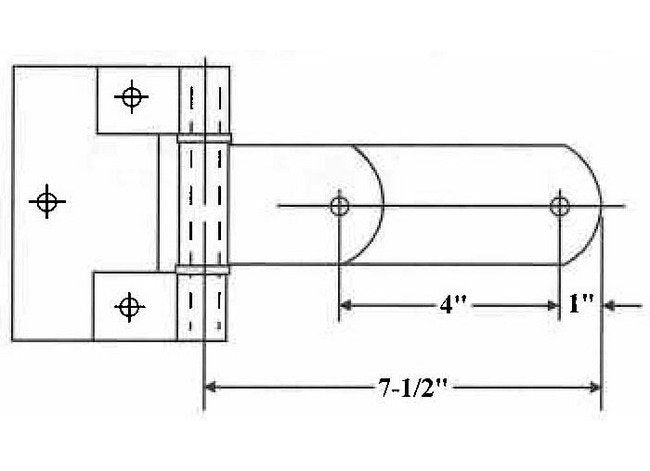 Heavy-Duty Laminated Steel Hinges - Zinc Plated - Image 2