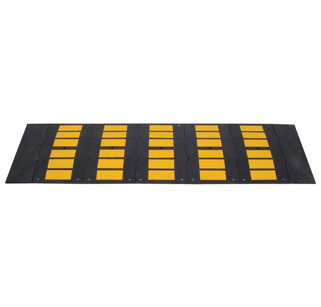 Heavy-Duty 35-1/4" Width x 120" Height Rubber Asphalt Speed Hump - Image 1