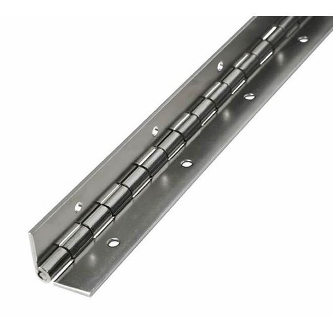 USA-Made Steel Piano Hinges with Holes - Image 2