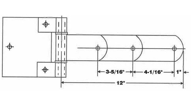 Heavy-Duty Laminated Steel Square Corner Hinges - Image 2