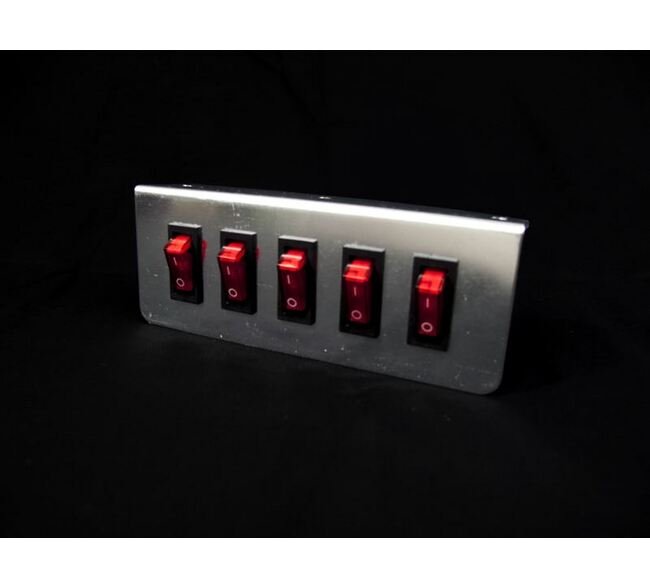 5-Switch Prewired Panel with Fuse for Light Bars - Image 1