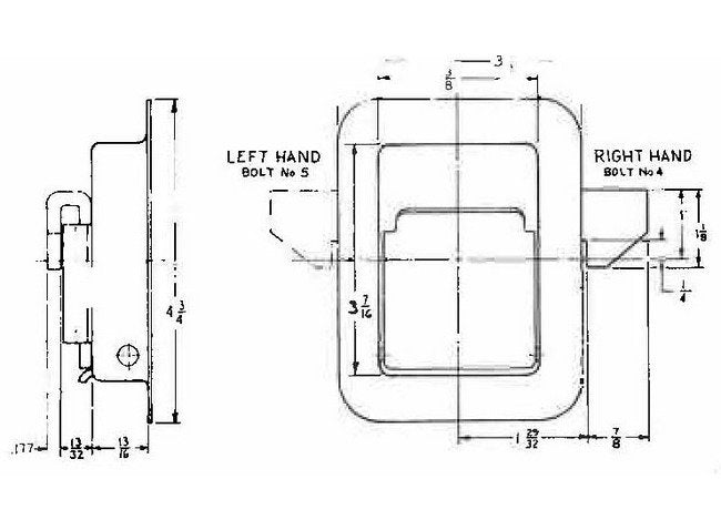 Left Hand Locking Latch for Specialty Vehicles - Image 2