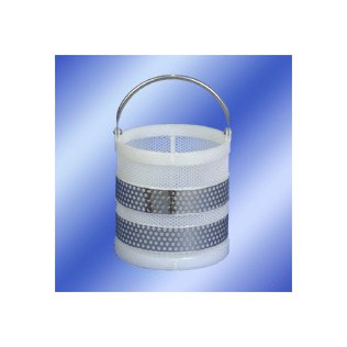 12" x 12" Polypropylene Baskets with Stainless Steel Handles - Image 2