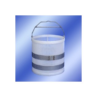 18" x 18" Stainless Steel Handled Polypropylene Baskets with Girth Supports - Image 1