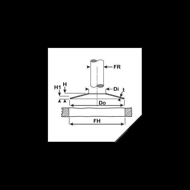 High Carbon Steel Belleville Spring Washer - Image 2