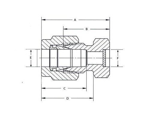 SSP Corp. Mud Dauber Griplok 1/2" Alloy 400 Tube Fitting - Image 2