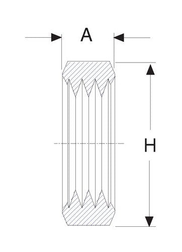 Unilok Tube Fitting Nuts - 316 SS, 1/8 in. - Image 2