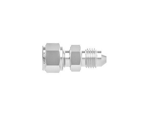 Griplok AN Male Connector - Alloy 400, 1/8 Tube x 1/4 AN Male - Image 1