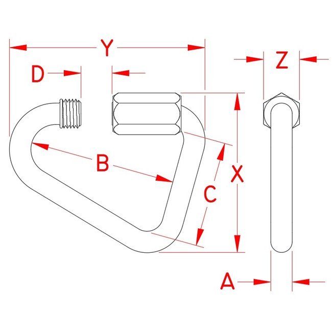Suncor Delta Quick Link - 316 Stainless Steel, 9/16 in - Image 2