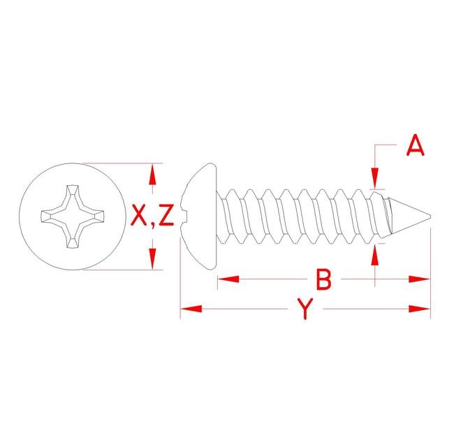 Suncor Panhead Wood Screw #20 Stainless Steel Fastener - Image 2