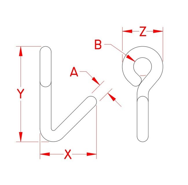 Marine-Grade Stainless Steel Downhaul Hook - Image 2