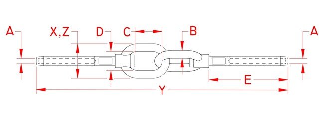Marine-Grade Stainless Steel Swivel Gate Eye for Wire Sizes 1/8" - 3/16" - Image 2