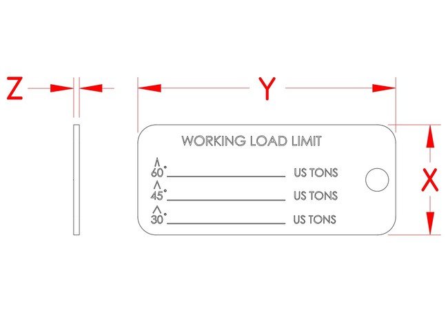 Stainless Steel Sling Identification Tag - Image 2