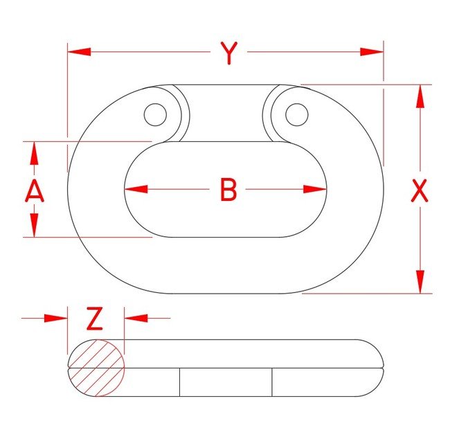 316 Stainless Steel Cast Connecting Link - Image 2