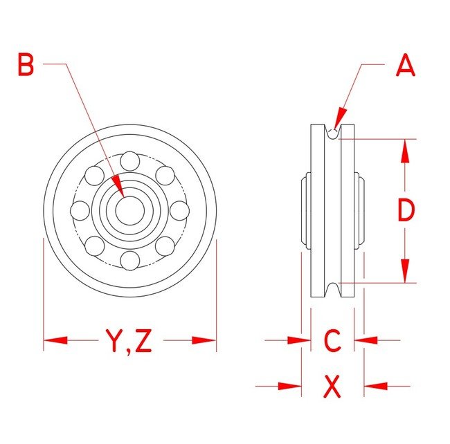 Stainless Steel Bearing Wire Rope Sheave - Image 2