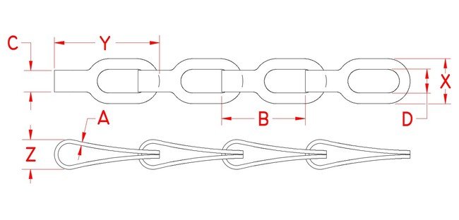 USA-Made Stainless Steel Safety Chain - 100 ft - Image 2
