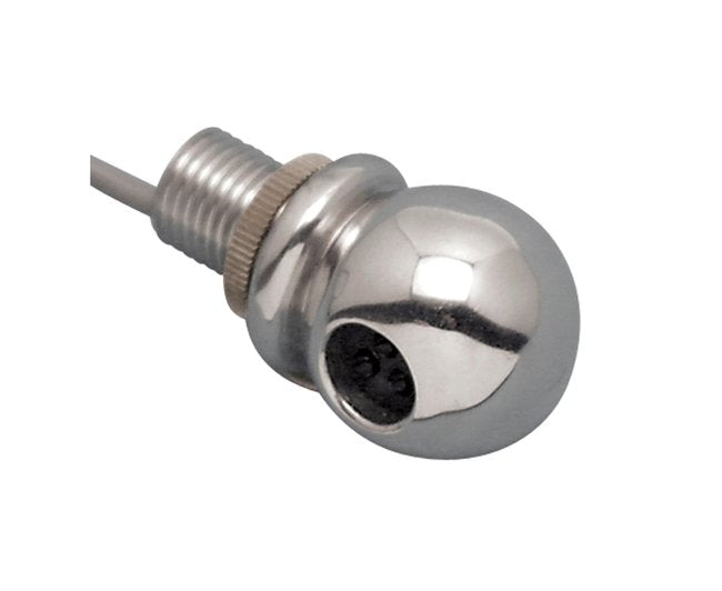Suncor Tri Star Ball LED Light, 3-LED 12V in Red/White, Stainless Steel Housing - Image 1