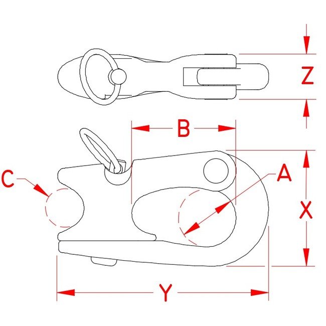Marine-Grade Stainless Steel Rope Snap Shackle - Image 2