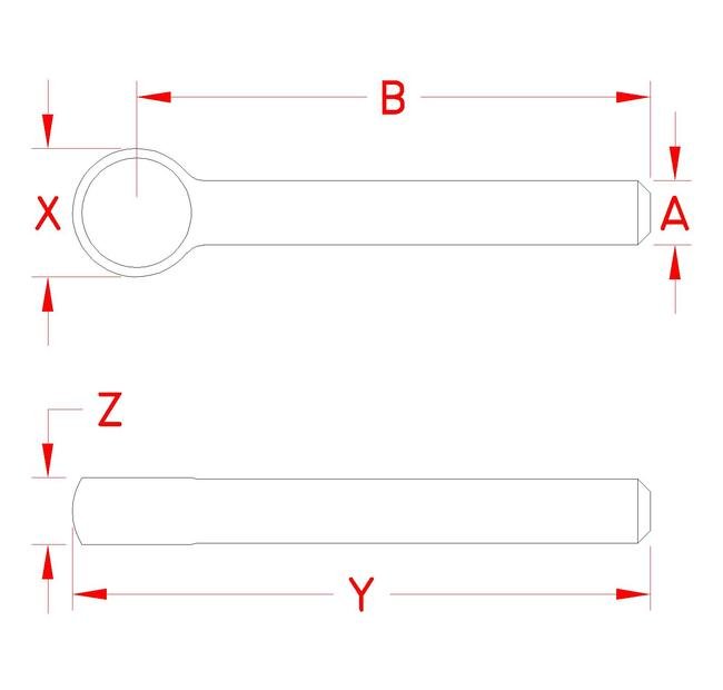 Customizable Stainless Steel Rod End Blank - Image 2