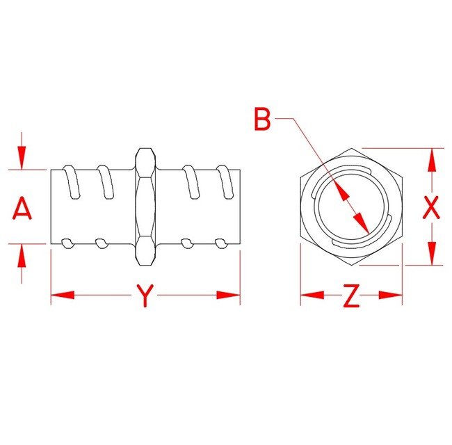 Grade 316 Stainless Steel Screw-In Conduit Coupling - Image 2
