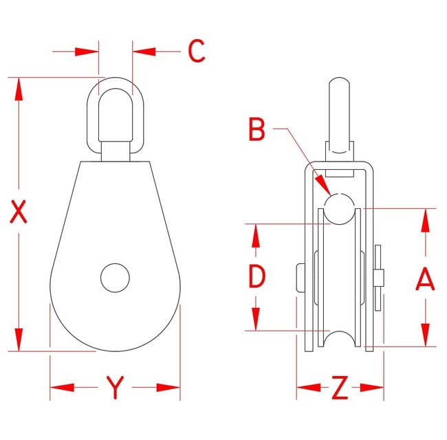 Industrial-Grade 304/316 Stainless Steel Swivel Block for Marine Rigging - Image 2