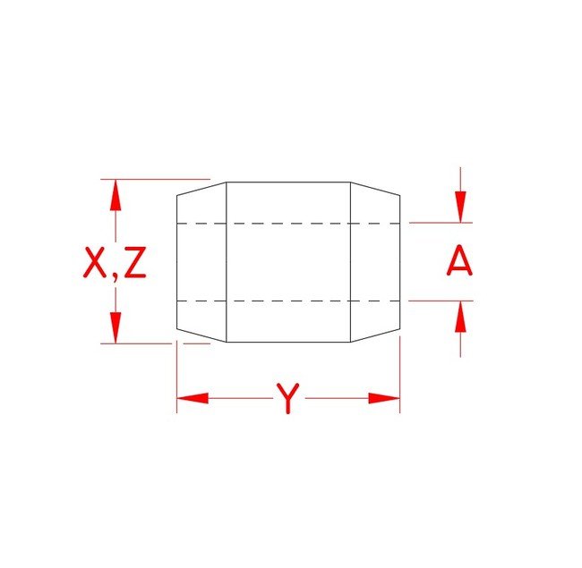 316 Stainless Steel Cylindrical Terminal Sleeve - Image 2