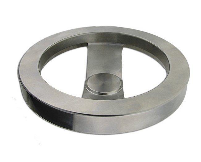 Stainless Steel Two-Spoke Handwheel - 4-inch Diameter - Image 1
