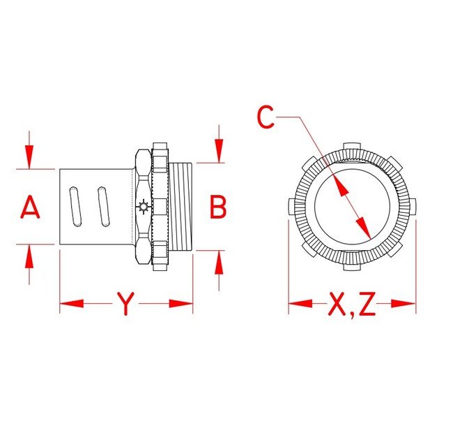 Grade 316 Stainless Steel Screw-In Connector for Flexible Conduit - Image 2