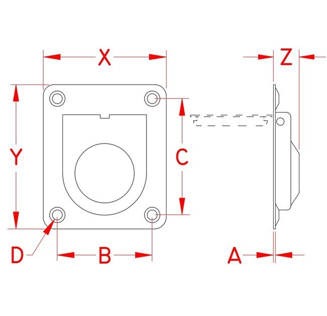 Marine-Grade Flush Lift Pulls - Image 2