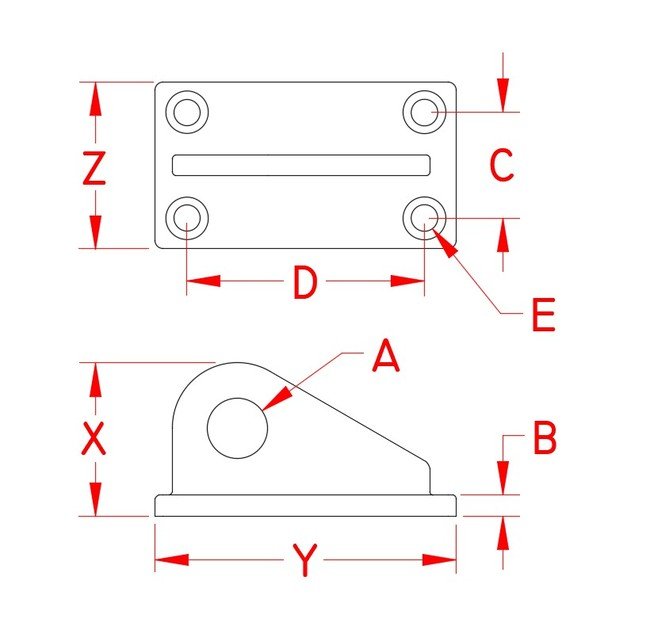 Stainless Steel Marine Tow Pad Eye, Size 3-1/2 in - Image 2
