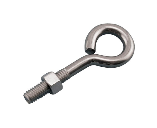 316 Stainless Steel Unwelded Eye Bolt - Grade 316, UNC Thread, 1 Nut Included - Image 1